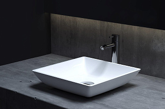 Раковина накладная SALINI CALLISTA 1101208SM S-Stone матовая 38х38см