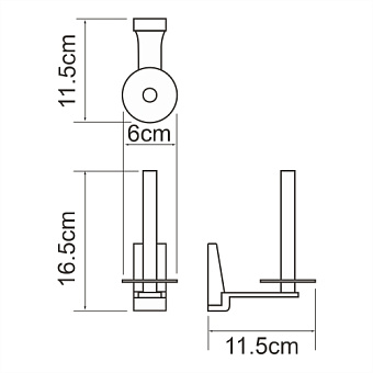 Держатель туалетной бумаги WASSERKRAFT Lopau K-6000 K-6097 хром