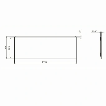 Экран для ванны AM-PM X-Joy W94A-170-070W-P1 170см