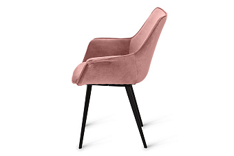 Кухонный стул AERO 65х44х85см велюр/сталь Rosa