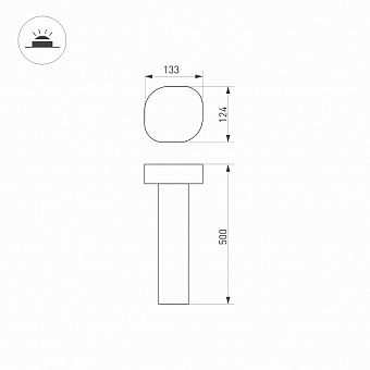Светильник ландшафтный Arlight LGD-Swamp 029968 7Вт IP65 LED серый