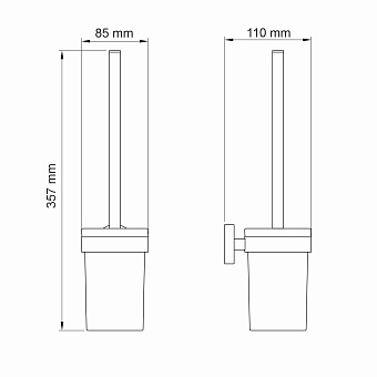 Ёршик WASSERKRAFT Asphe 7700 77727 розовое золото
