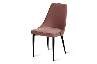 Кухонный стул AERO 50х58х91см велюр/сталь Rosa