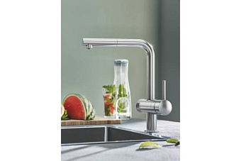 Смеситель для кухни GROHE Blue Pure Minta 30382DC0 высокий излив хром