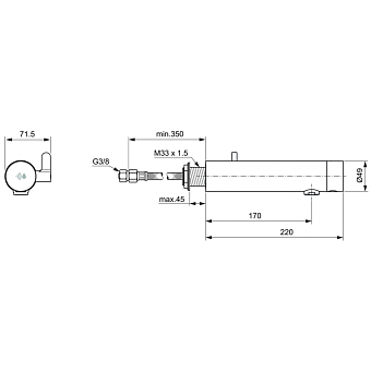 Смеситель для раковины IDEAL STANDARD SENSORFLOW NEW A7563AA chrome