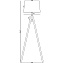 Торшер Maytoni Calvin Z177FL-01B 60Вт E27
