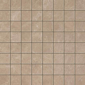 Керамическая мозаика Atlas Concord Италия Marvel Edge AEOQ Elegant Sable Mosaico Matt 30х30см 0,9кв.м.