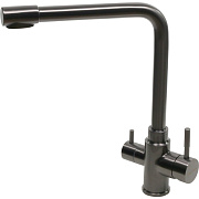 Смеситель для кухни MELANA F9505HB поворотный излив графит