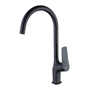Смеситель для кухни LEMARK Bronx LM3705BL высокий излив чёрный