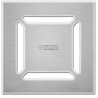 Душевой трап BERGES 090362 100х100 21х19см горизонтальный сток