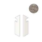 Плитка для ступеней Atlas Concord Италия Norde A586 Piombo Battiscopa Sag.Dx 7,2х30см 0,259кв.м. неполированная