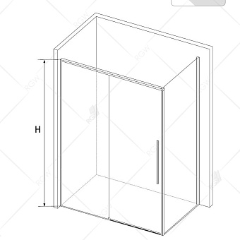 Угловое ограждение RGW Stilvoll 32324292-16 SV-42G 195х90см стекло прозрачное