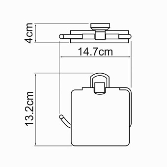 Держатель туалетной бумаги WASSERKRAFT Oder K-3000 K-3025 хром