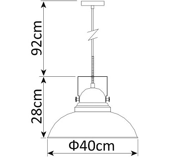 Светильник подвесной Arte Lamp MARTIN A5213SP-1WG 75Вт E27