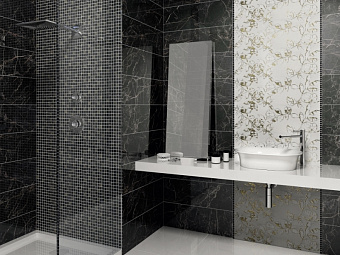 Настенная плитка KERAMA MARAZZI 12105R белый обрезной 25х75см 1,125кв.м. глянцевая