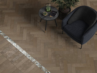 Матовый керамогранит KERAMA MARAZZI Довиль SG403700N коричневый матовыйx 40,2х9,9см 1,11кв.м.