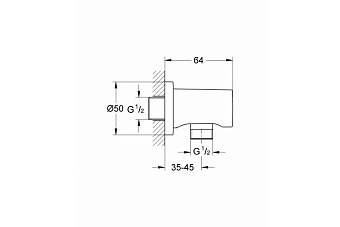 Шланговое подключение GROHE 27057A00