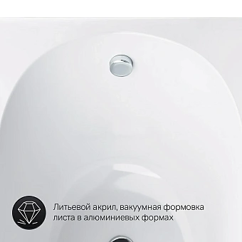 Ванна акриловая AM-PM Spirit W72A-150-070W-A2 70х150см пристенная