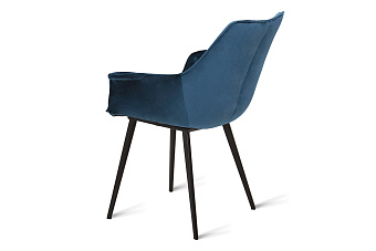 Кухонный стул AERO 65х44х85см велюр/сталь Navy