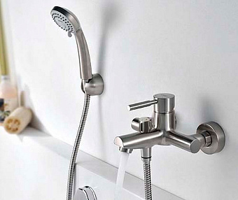 Смеситель для ванны WASSERKRAFT Wern 4201 никель
