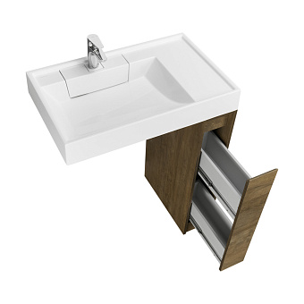 Тумба под раковину напольная Акватон Лондри 1A267101LHDY0 49,6х18х88,2см