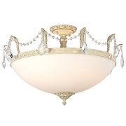Люстра потолочная Lucia Tucci BARLETTA 182.10 D720 cream white 600Вт 10 лампочек E14