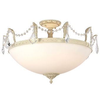 Люстра потолочная Lucia Tucci BARLETTA 182.10 D720 cream white 600Вт 10 лампочек E14