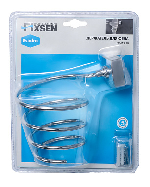 Держатель для фена FIXSEN Kvadro FX-61319B хром