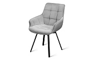Кухонный стул поворотный AERO 56х61х85см велюр Light Grey
