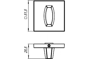 Фиксатор ARMADILLO WC-BOLT BK6 USS CP-8 39263 хром
