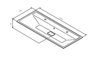 Раковина мебельная AM-PM Inspire V2.0 M50AWPX1201WG 120,8х49,2см