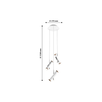 Светильник подвесной Favourite Duplex 2325-6P 18Вт LED