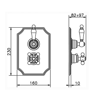 Смеситель для душа Cisal Arcana Empress EM01810021 хром