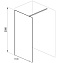 Walk In-Wall-110 v.200 черный+Transparent GW9WD0300Z1