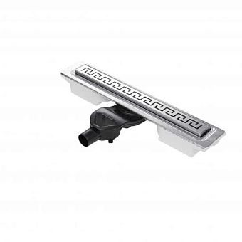 Душевой лоток BERGES 90121 39,5х31,2см боковой сток с решёткой и опорами