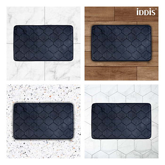 Коврик для ванной IDDIS Basic B20P580i12 50х80см синий