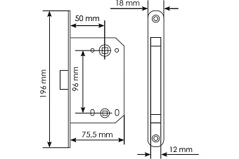 Замок магнитный MORELLI SIMPLE M1895 BL чёрный
