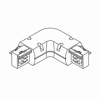 Коннектор Lightstar 504129 серый для трёхфазного трека