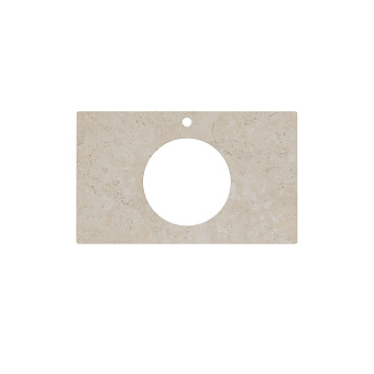 Столешница KERAMA MARAZZI Plaza Modern PL5.DD590500R\80 Керамогранит 48х79,6см Про Лаймстоун AT бежевый тёмный