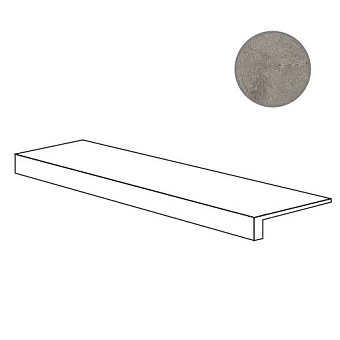 Плитка для ступеней ABK Atlantis PF60006514 Gradino Top Taupe Ret 120х32см 0,384кв.м. матовая