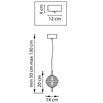 Люстра подвесная Lightstar Acrile 738023 7Вт 1 лампочек LED