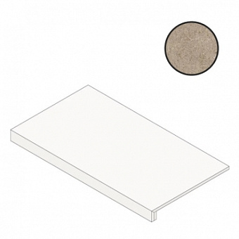 Плитка для ступеней Atlas Concord Италия Boost Stone A7OJ Clay Scalino 33х60см 0,198кв.м. матовая