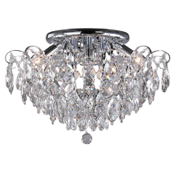 Люстра хрустальная Eurosvet Crystal 10081/6 хром/прозрачный хрусталь Strotskis 60Вт 6 лампочек E14