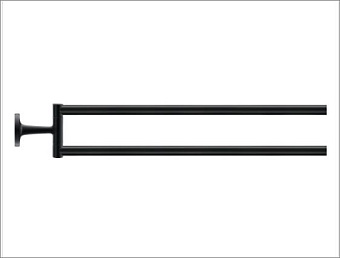 Полотенцедержатель Duravit Starck T 0099414600 чёрный 46,5см