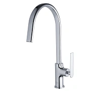 Смеситель для кухни Maxonor PL4086 поворотный излив хром