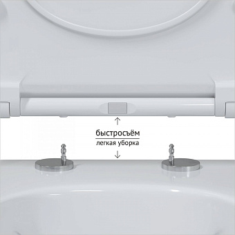 Унитаз подвесной BERGES EGO RR 082111RR безободковый с микролифтом