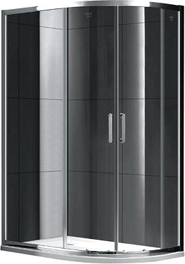 Угловое ограждение Gemy Victoria S30182 190х80см стекло прозрачное