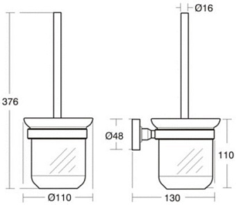 Ёршик IDEAL STANDARD IOM A9119AA хром