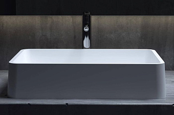 Раковина накладная SALINI GLORIA 1102207MRF S-Stone матовая 59,5х39,5см