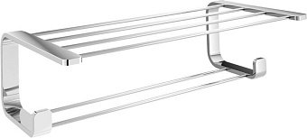 Полка в ванную прямоугольная Gedy Outline 3235(13) 1-ярусная 25,7х49,8см хром